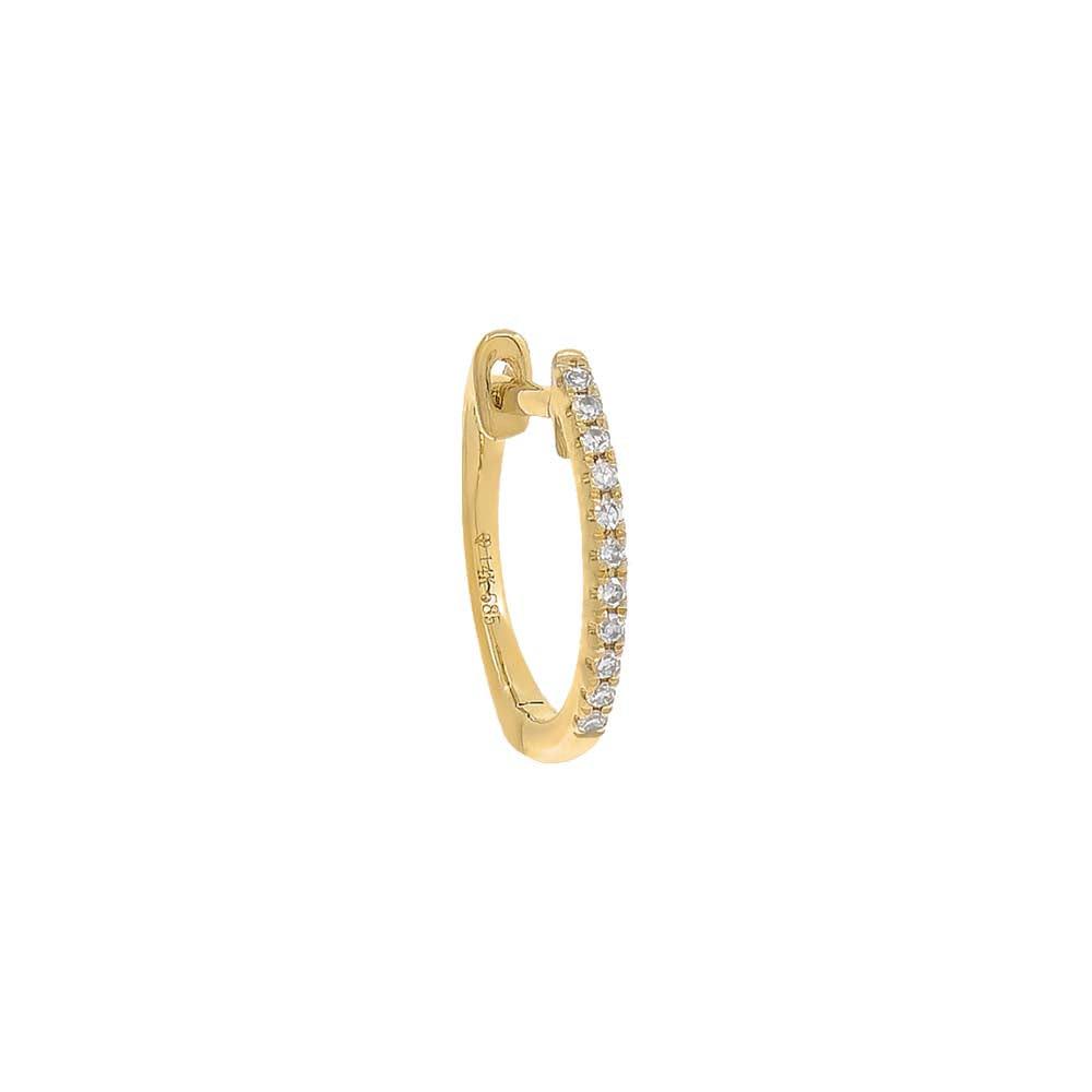 Huggie Earring 14k | Adina Eden Jewels 10 Mm / Single / 14k Gold