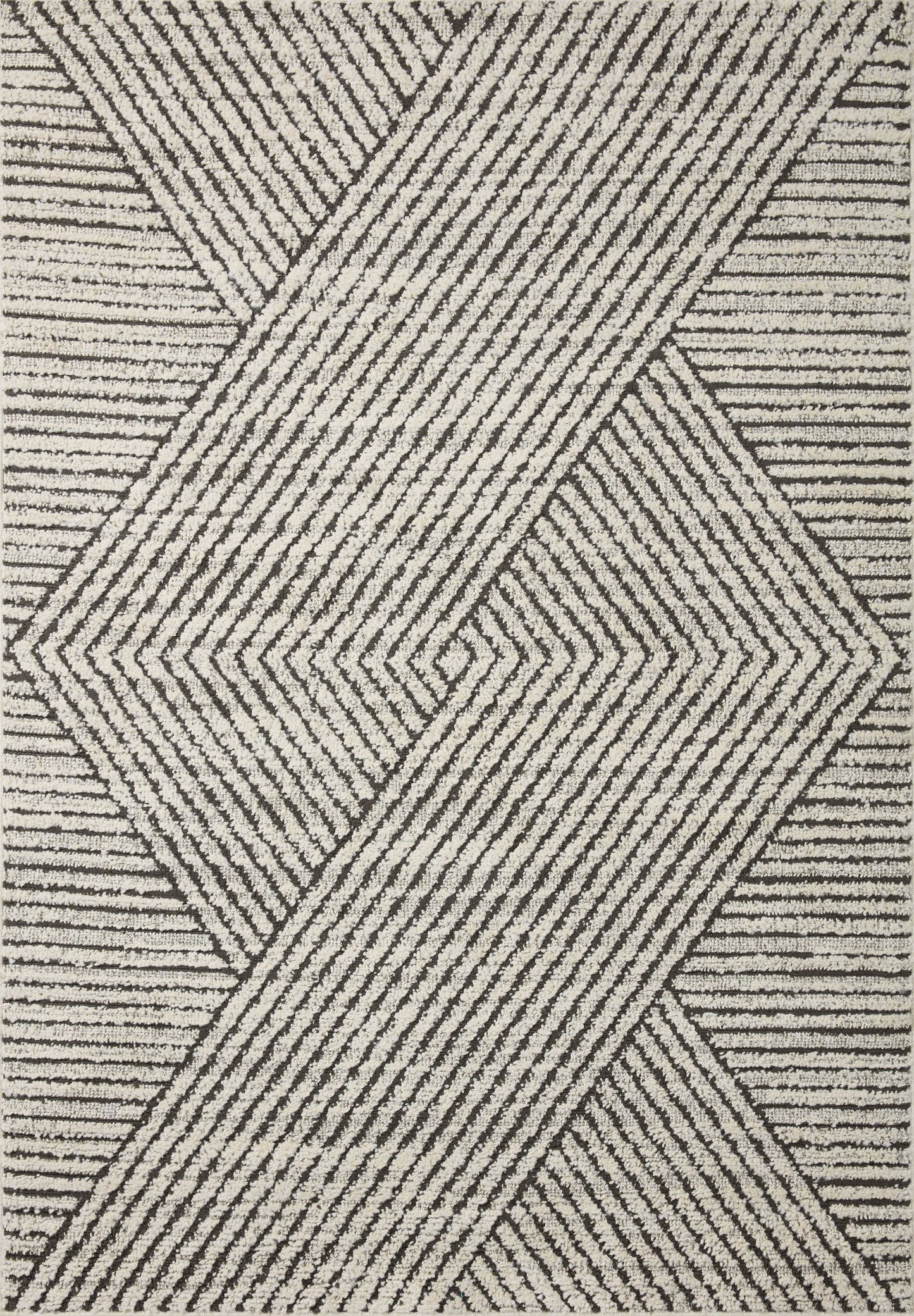 Ii Fabian Fab-06 Charcoal Ivory Rug - 9 Ft 2 In X 13 Ft