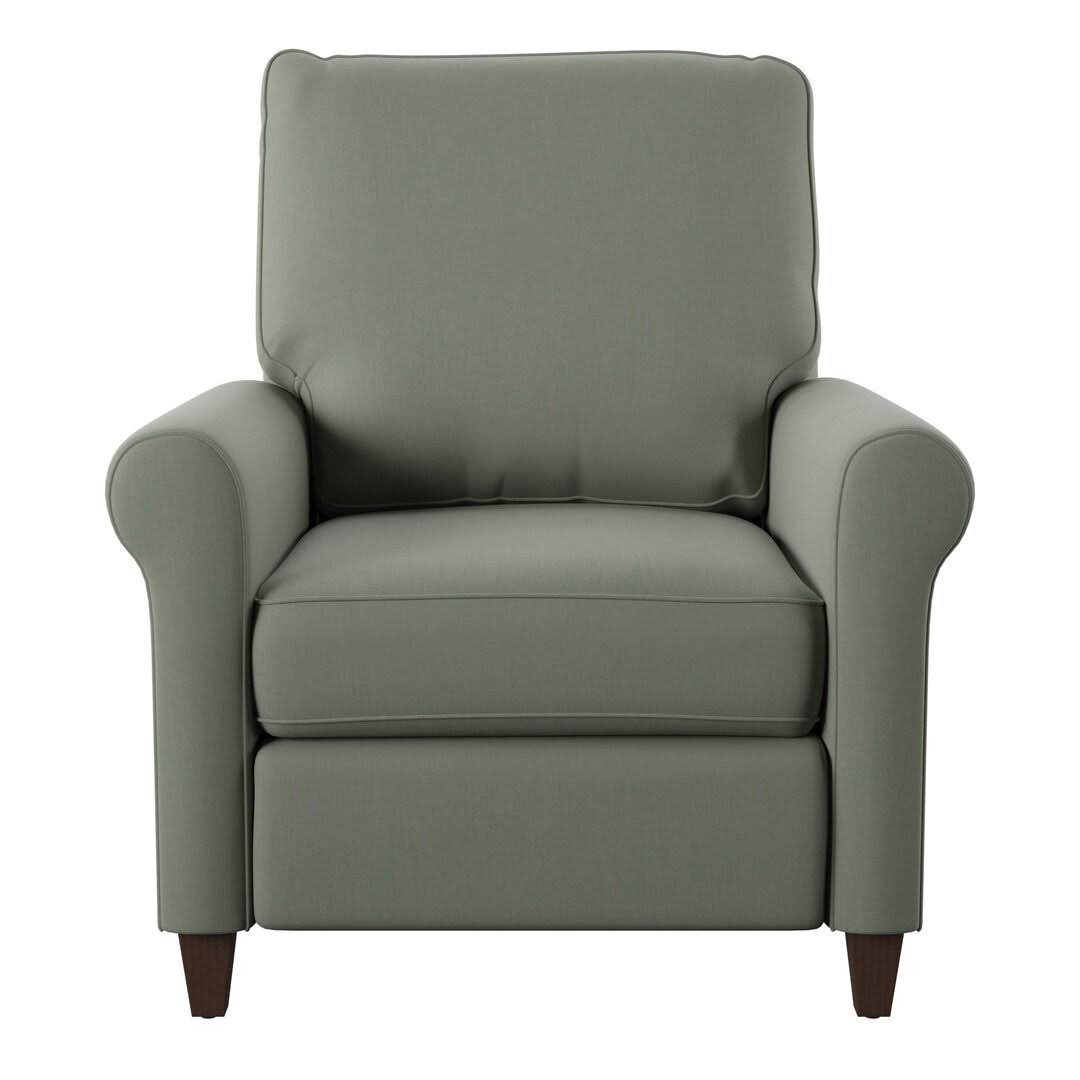 High Leg Manual Recliner Body Fabric: Sunbrella Canvas Spa