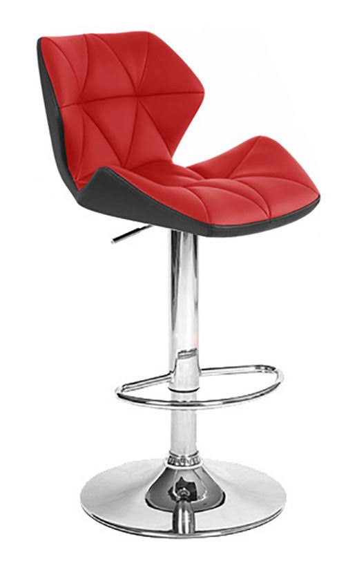 Home Spyder Contemporary Adjustable Barstool - White/Gray