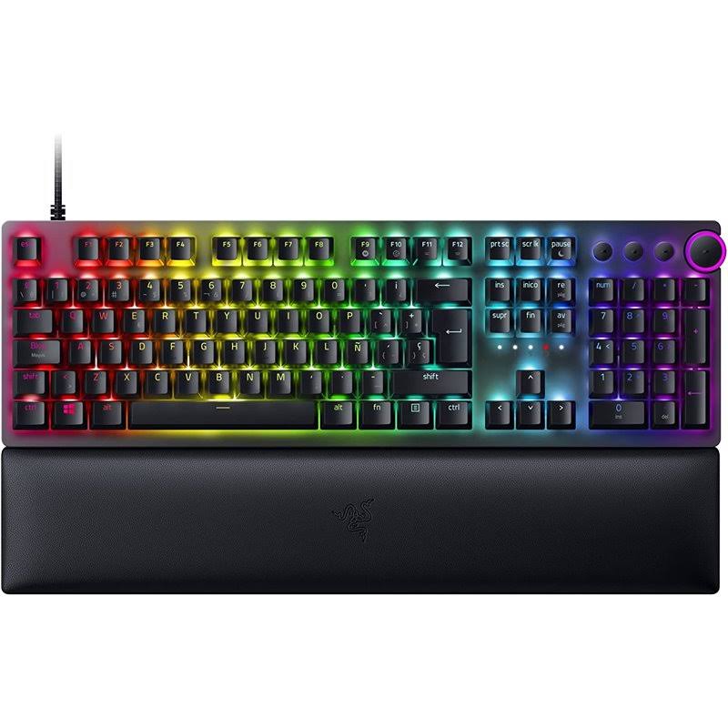 Huntsman V2 Purple Switch Gaming Keyboard Black Spanish Qwerty