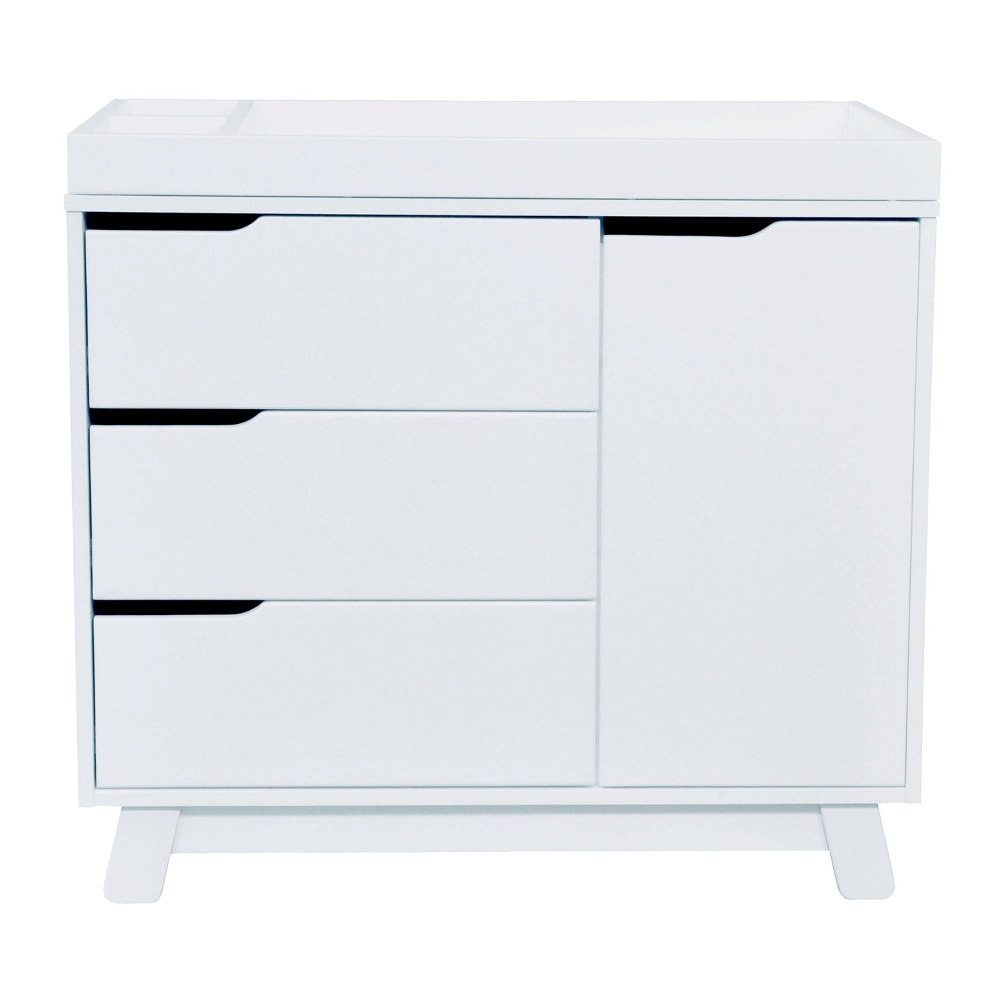 Hudson 3-Drawer Changer Dresser With Changing Tray - White