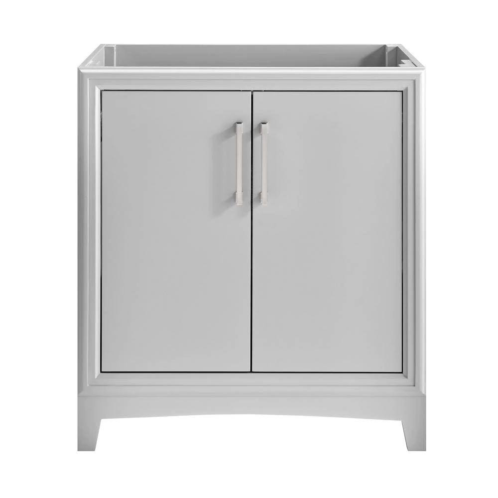 Hillcroft 30 In. W X 21.5 In. D X 34 In. Bath Vanity Cabinet Without Top In Light Gray