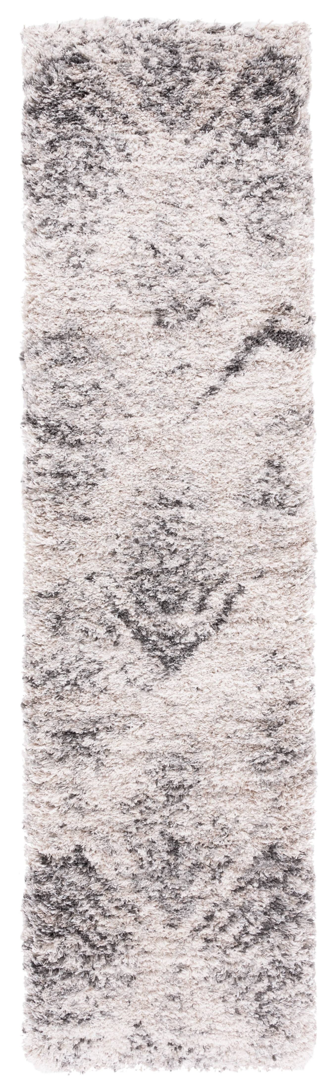 Iceland Shag Collection Isg514a Cream / Grey Rug - 8' X 10'
