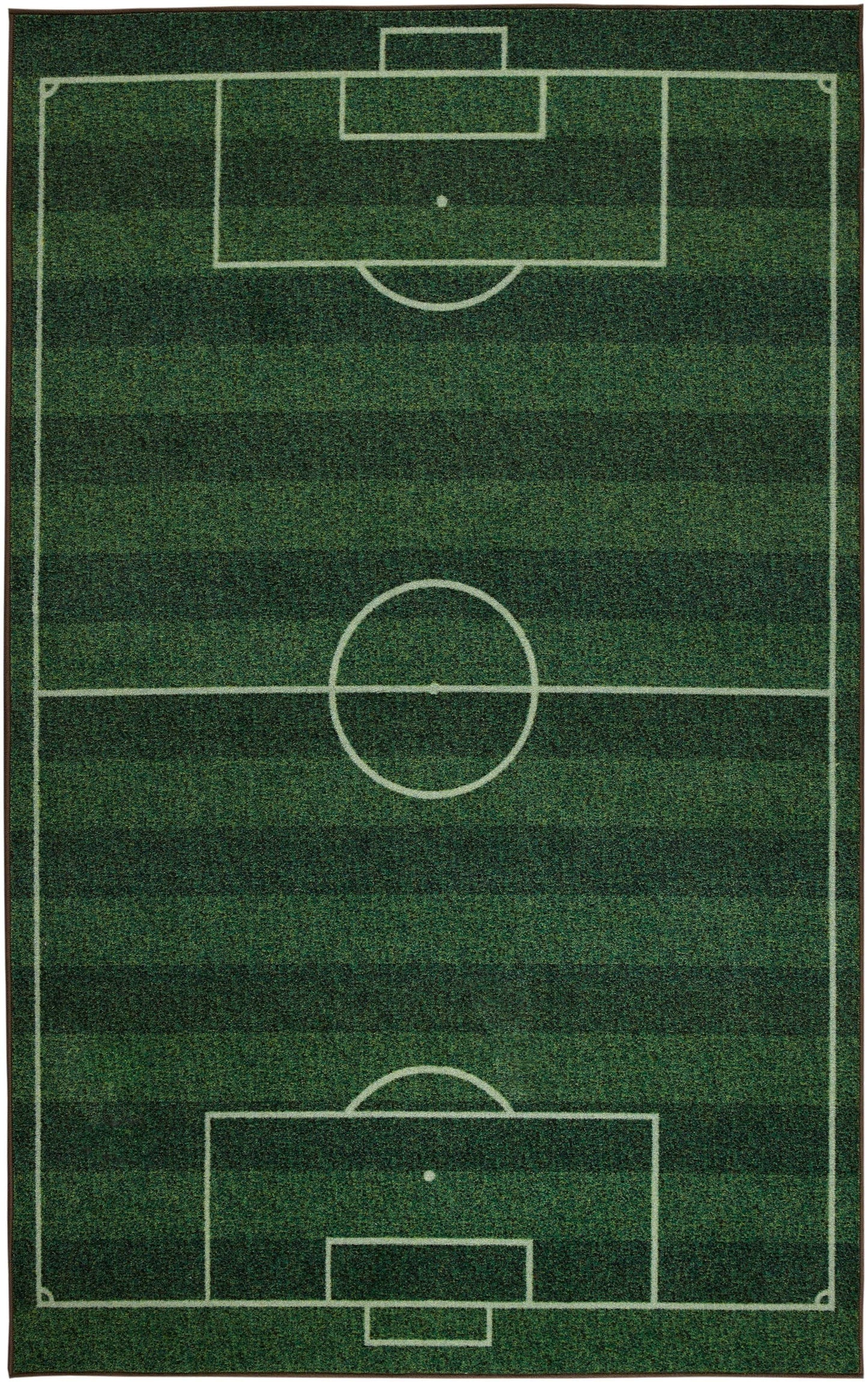 Home 3'4" X 5' Prismatic Soccer Field Area Rug In Green