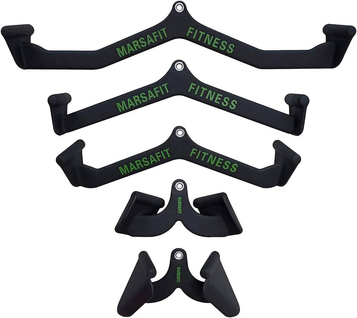 Home Gym Fitness Rowing T-Bar V-Bar Pulley Cable Machine Attachments, Bicep Curl Tricep Lat Pulldown Bar Back Strength Training Handle Grips