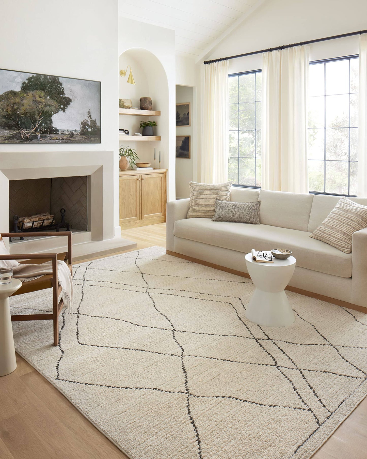 Ii Fabian Fab-02 Ivory Charcoal Rug - 7 Ft 10 In X 10 Ft