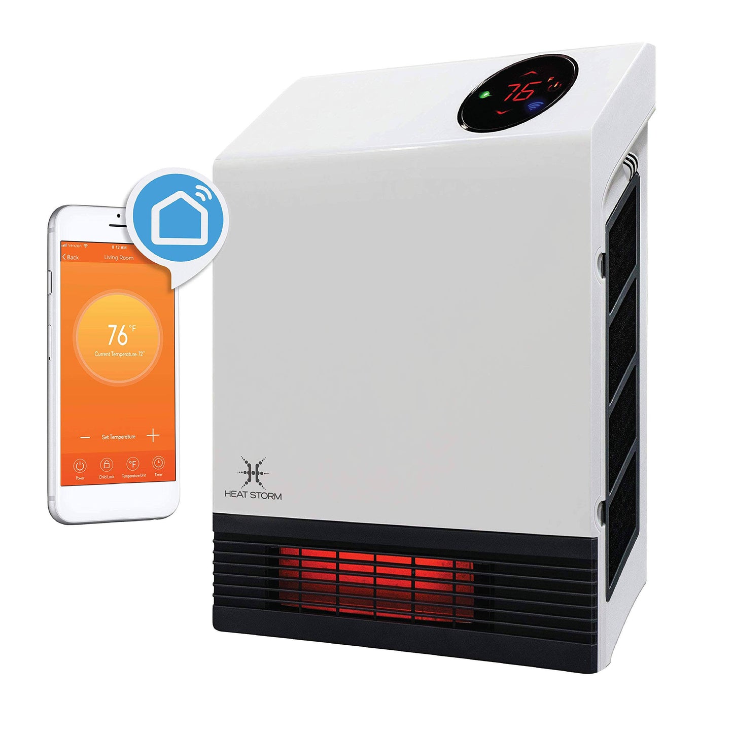 Hs-1000-Wx-Wifi Wifi Infrared Wall Heater