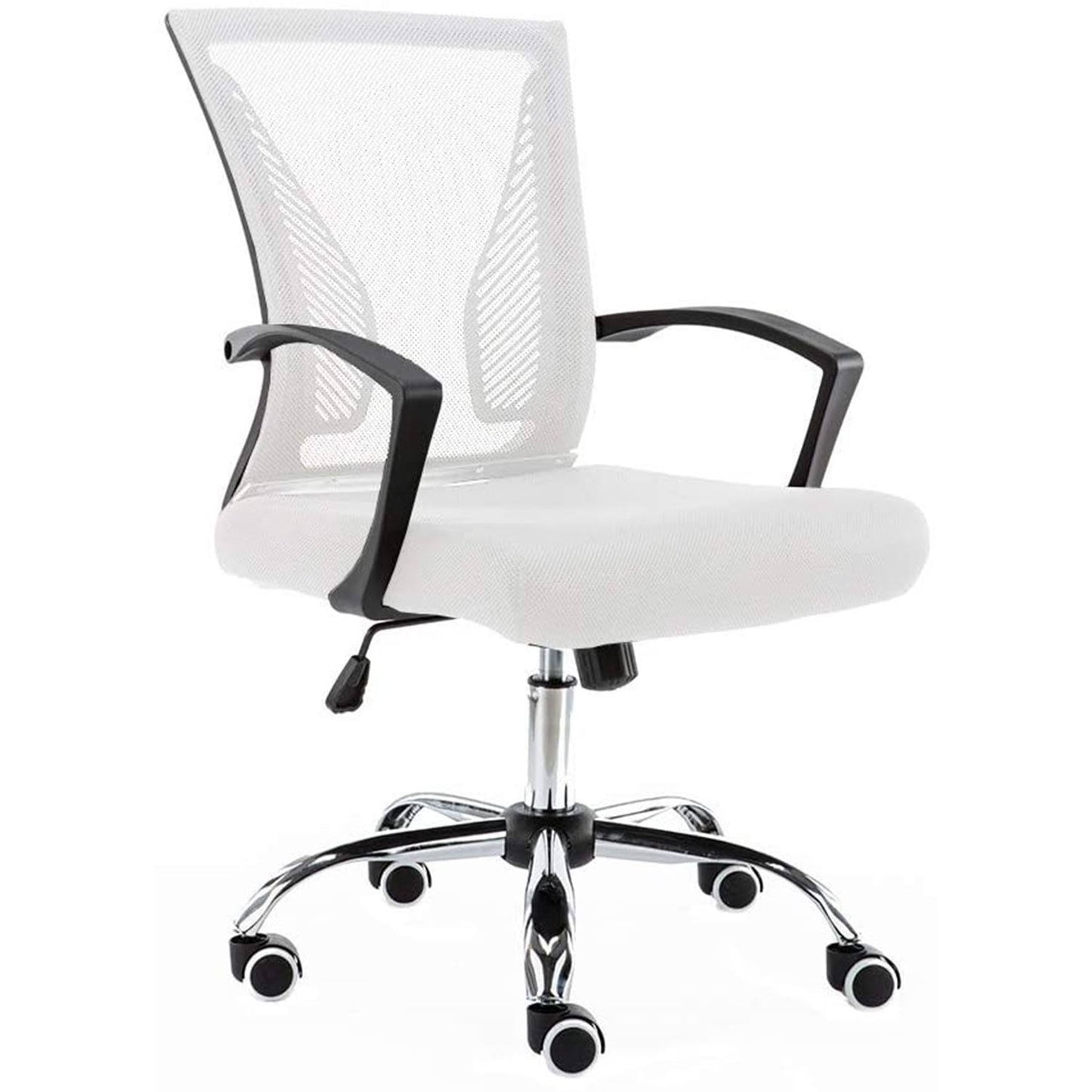 Home Zuna Mid-Back Office Chair, White