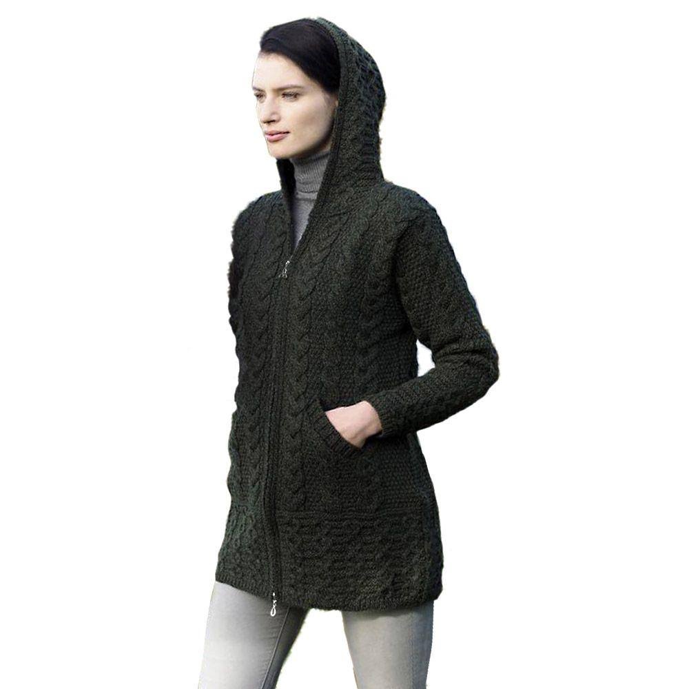 Hooded Zip Coat, Parsnip: Small