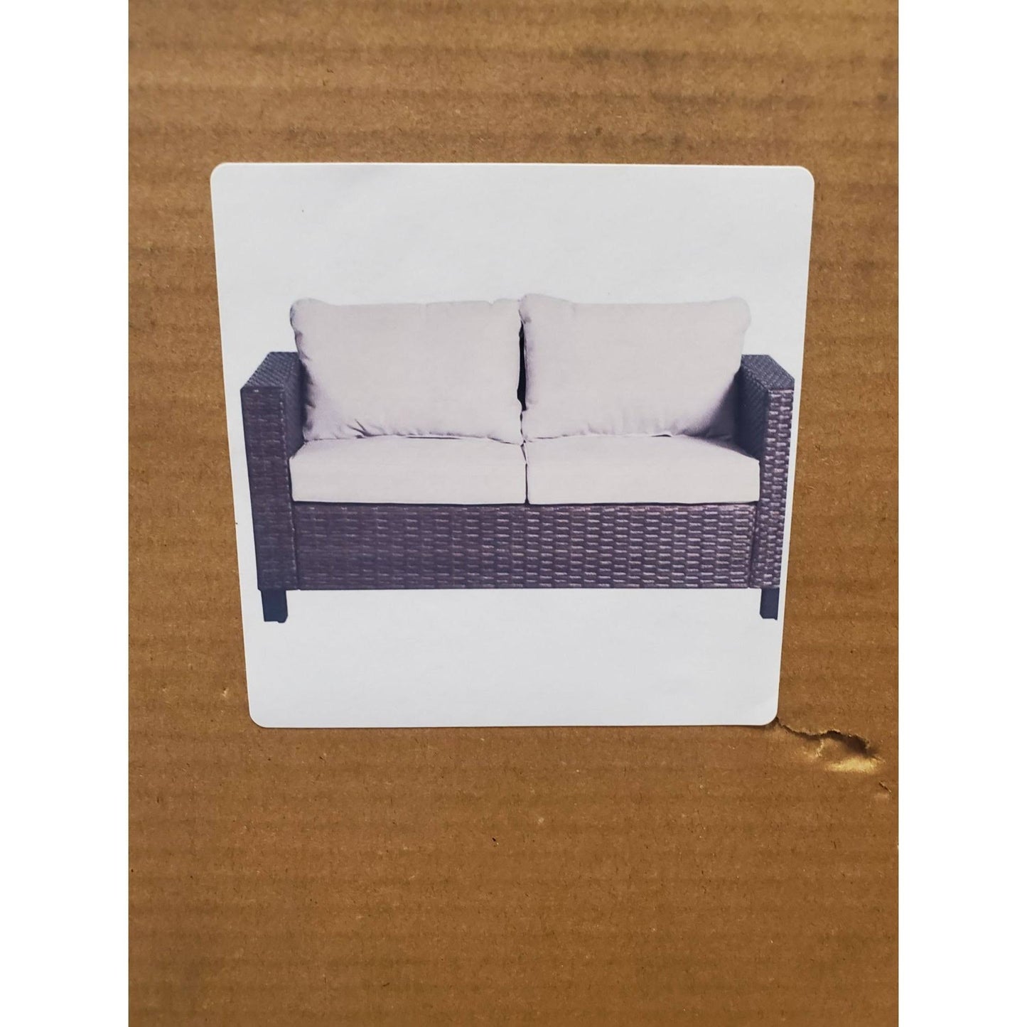 Homes & Gardens Brookbury Outdoor Porch Loveseat- Gray