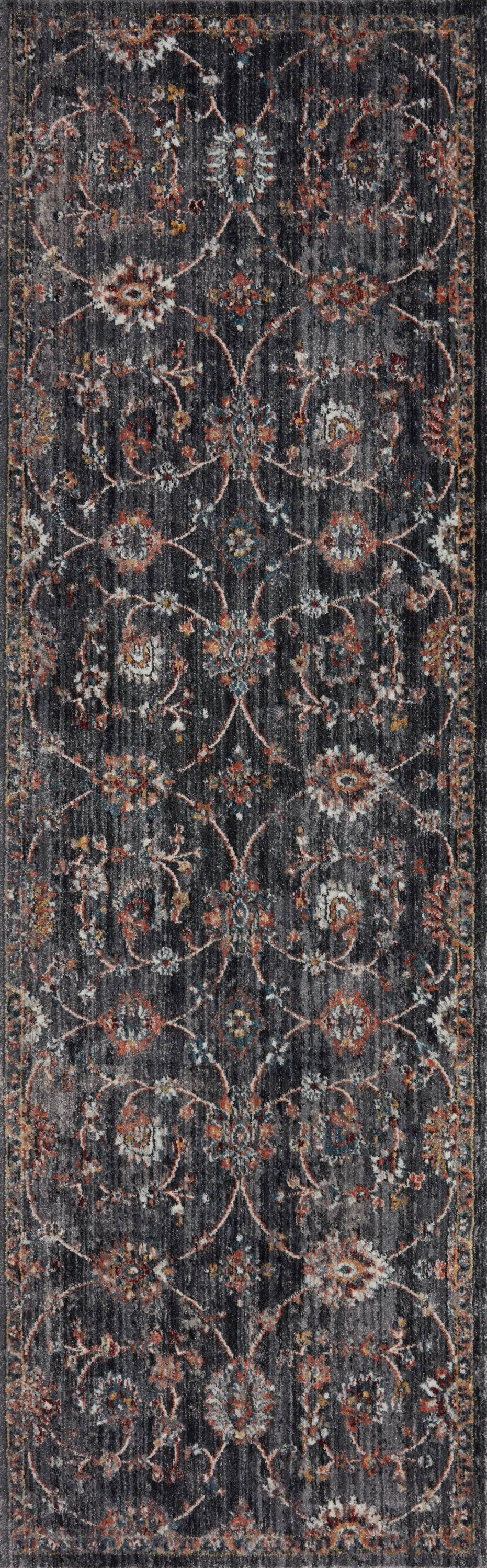 Ii Samra Sam-08 Charcoal Multi Rug - 9 Ft 6 In X 13 Ft 1 In