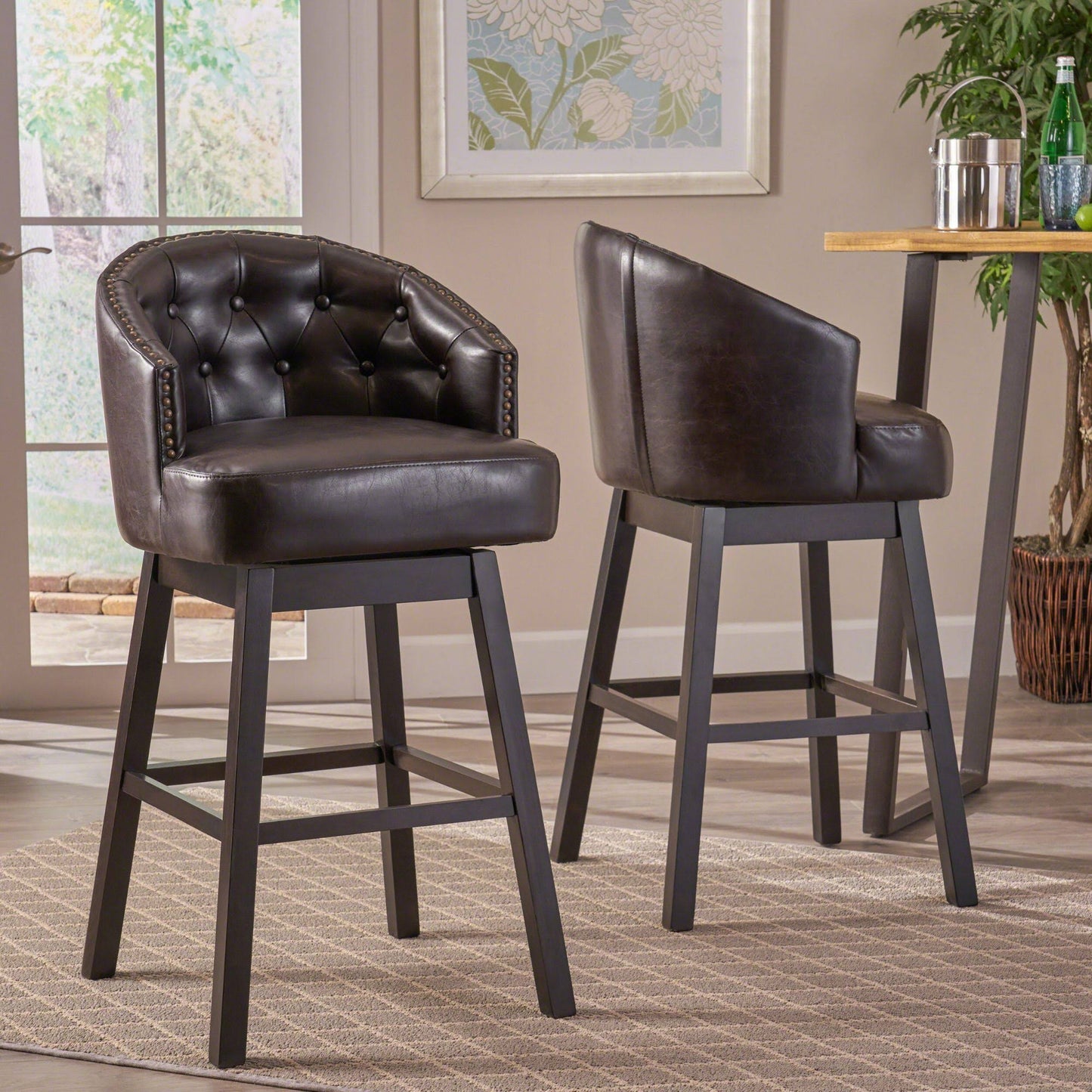 Home Living Pantan Bar Stools (Set Of 2) - Brown