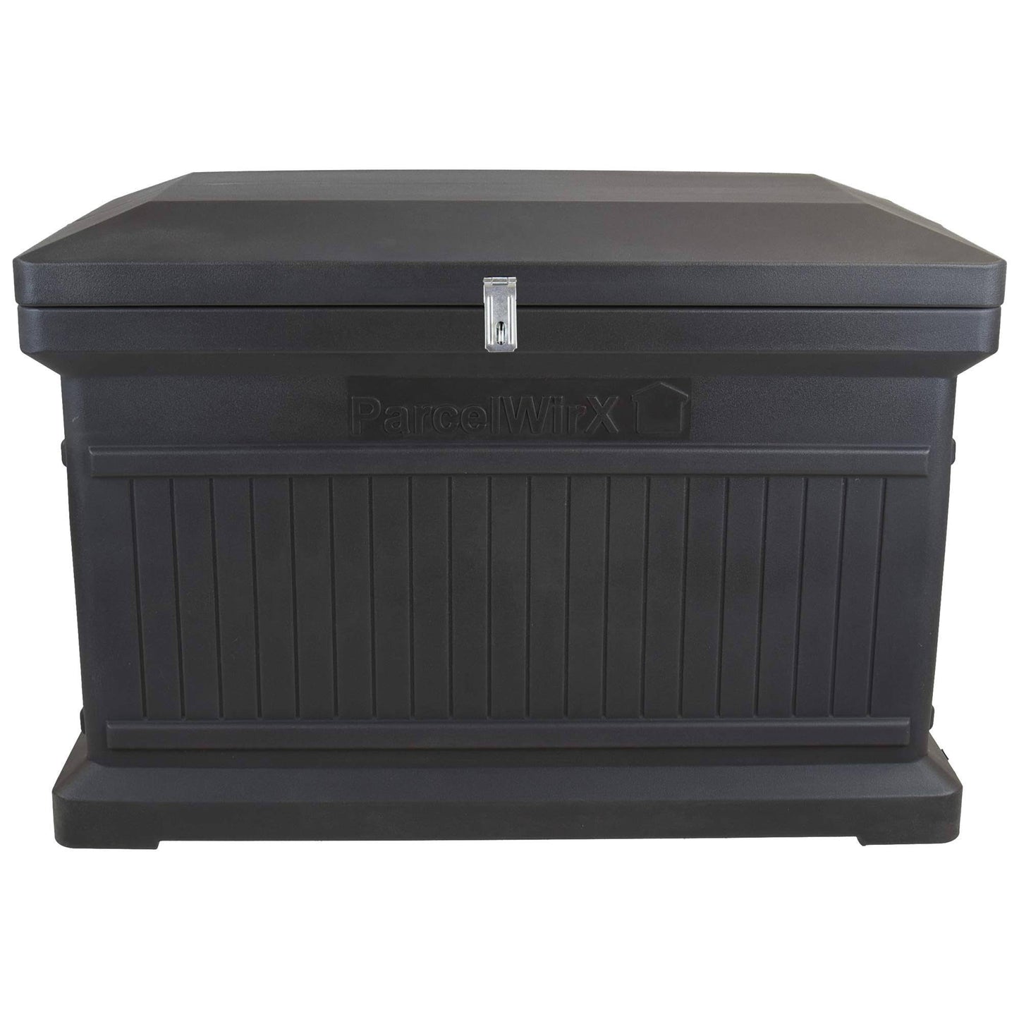 Home Accents Parcelwirx Premium Horizontal Large Lockable Package Delivery Box With Hinged Lid, Graphite Color, Size: 33.5 Inchlarge X 18 Inchw X