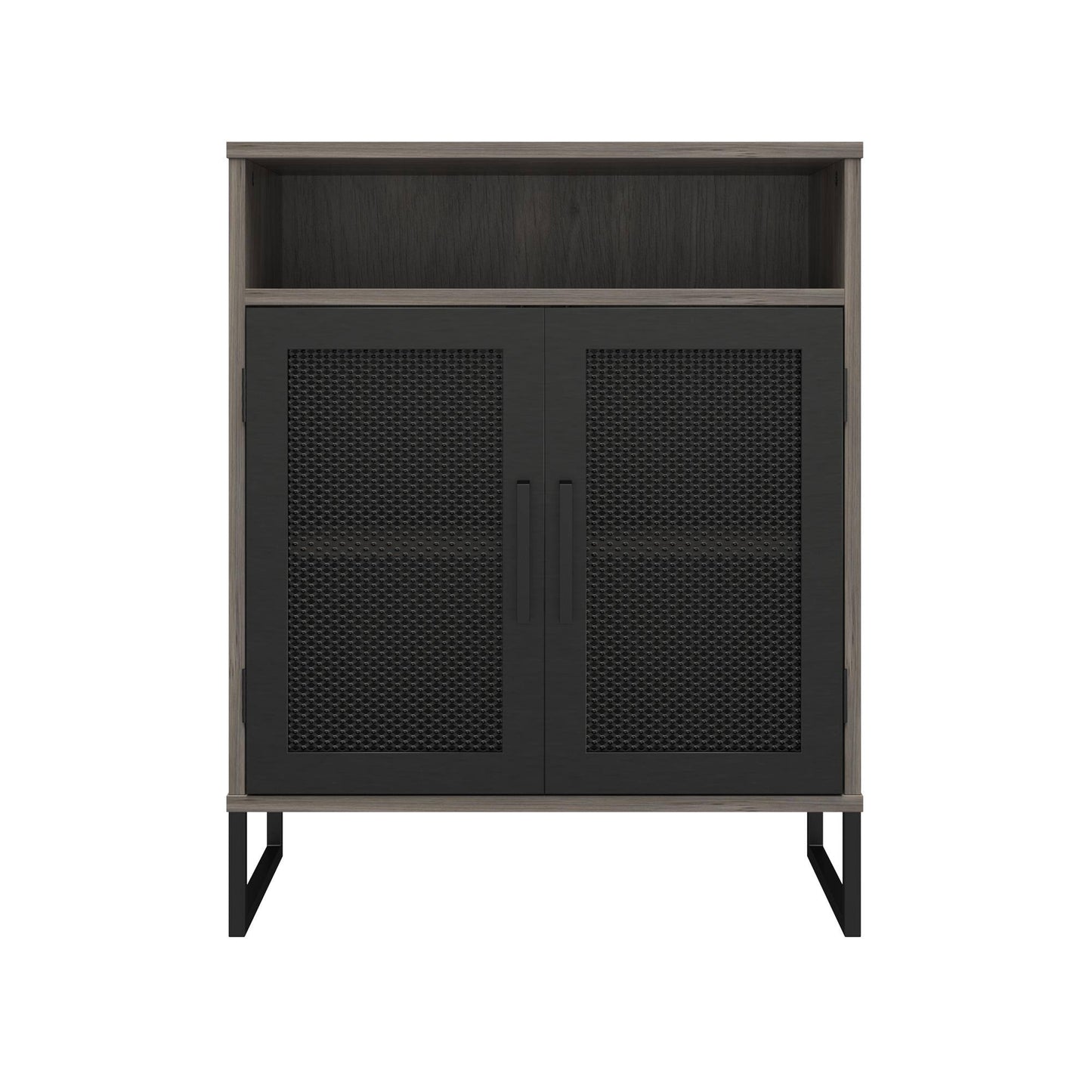 Home Purdue Storage Cabinet Gray Oak