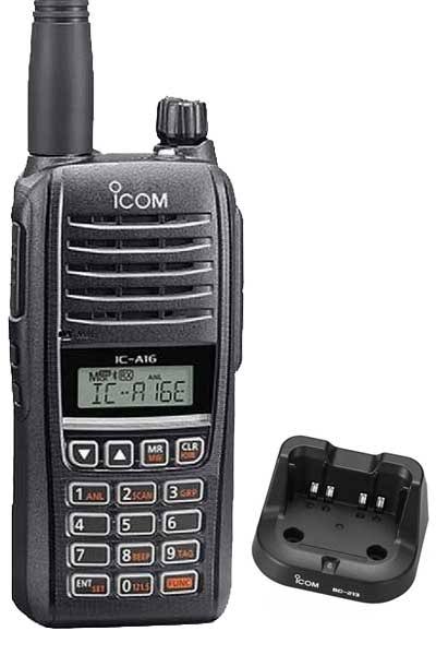 Ic-A16b (Bluetooth) Vhf Air Band Handheld Transceiver Radio