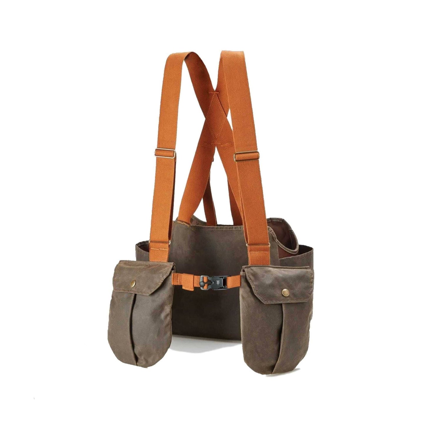 Hunting Strap Vest With Game Pouch | Rye Brown
