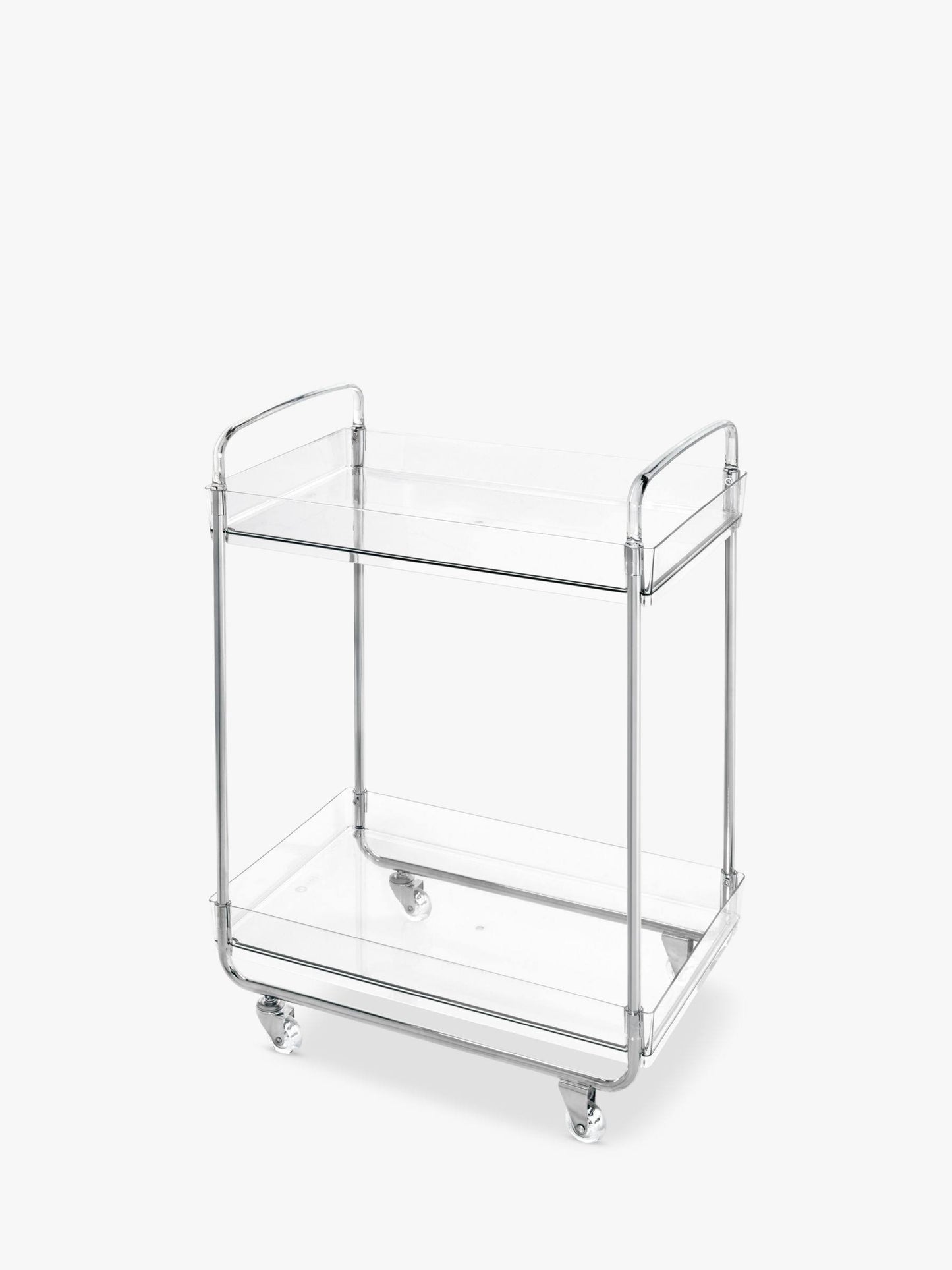 Home Edit 23" X 16" X 31-1/2" H Clear Rolling Cart - Each