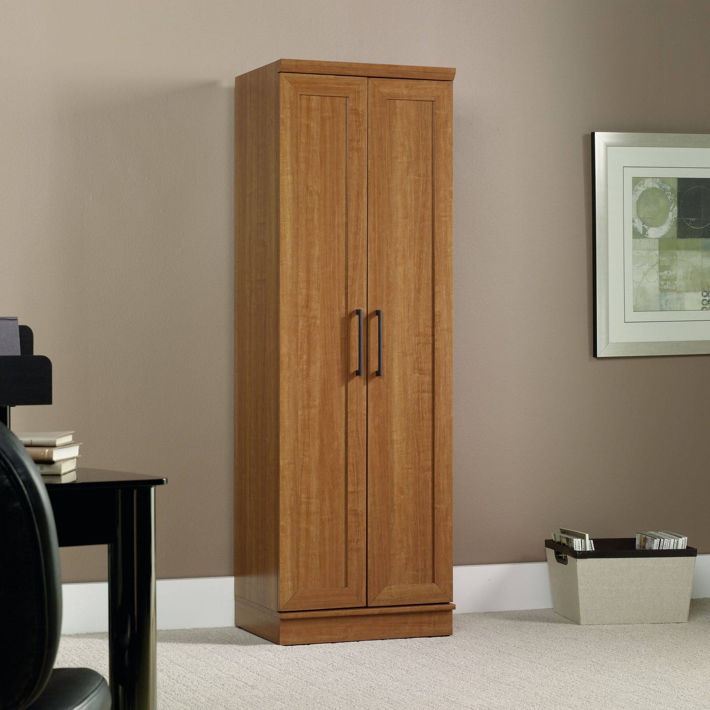 Homeplus Storage Cabinet, Sienna Oak