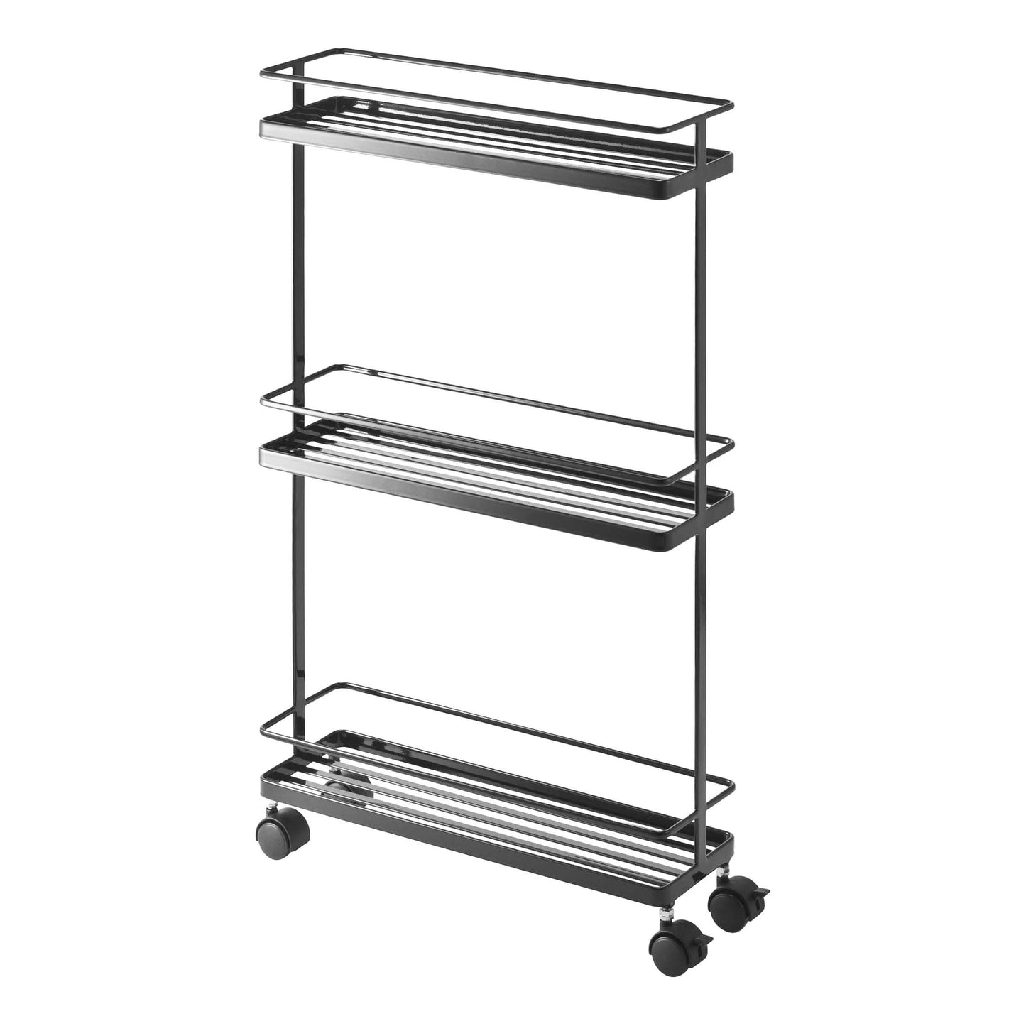 Home Black Tower Rolling Kitchen Storage Cart