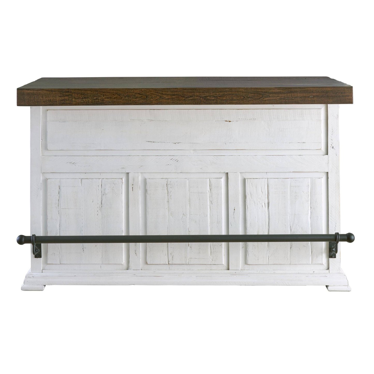 House Furnishings Robertson 68" Wooden Bar With Wine Storage