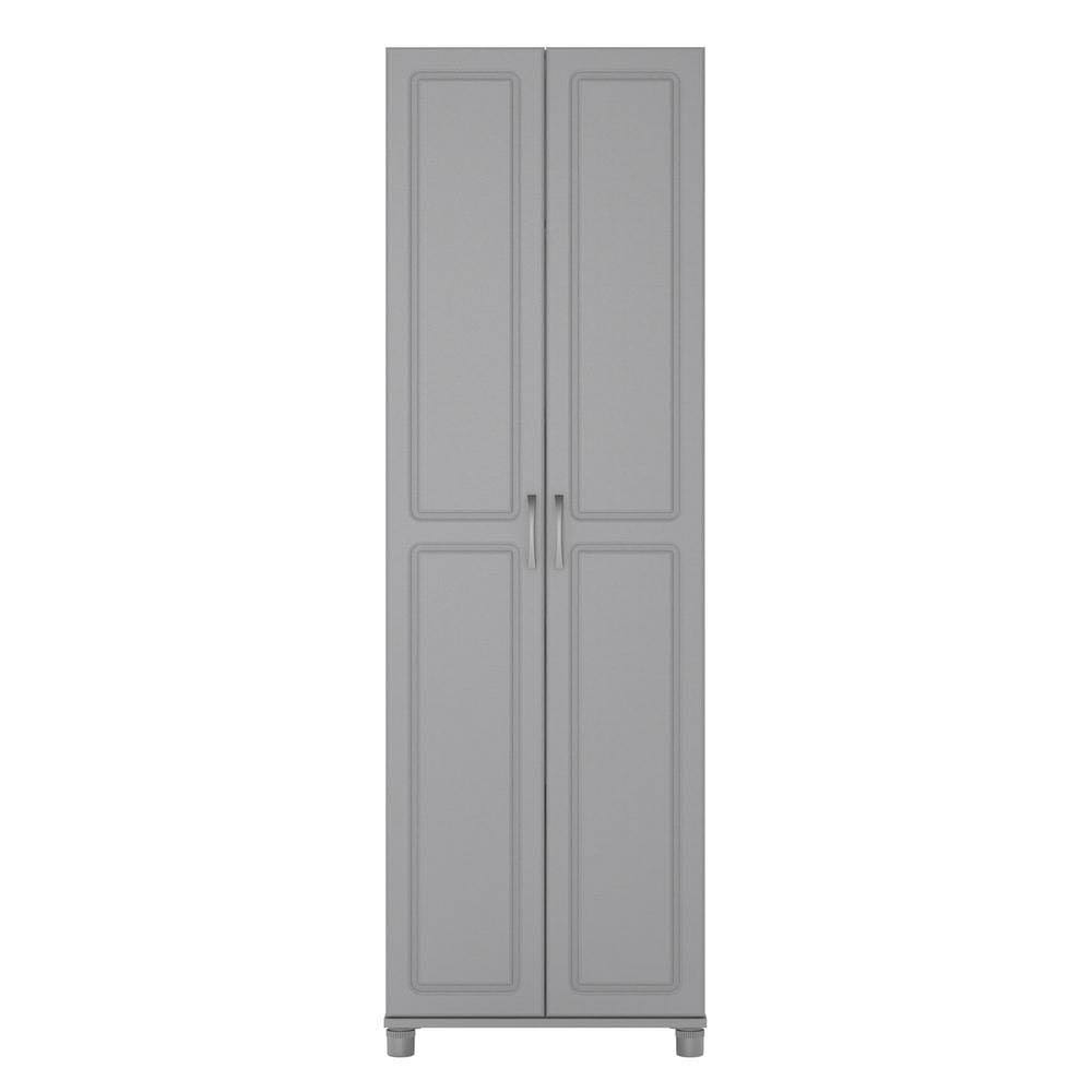 Home Trailwinds 24 In. Ashen Gray Utility Storage Cabinet