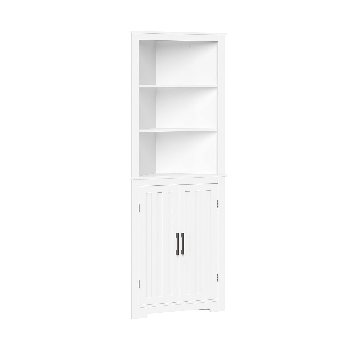 Home Monroe Tall Corner Cabinet - White