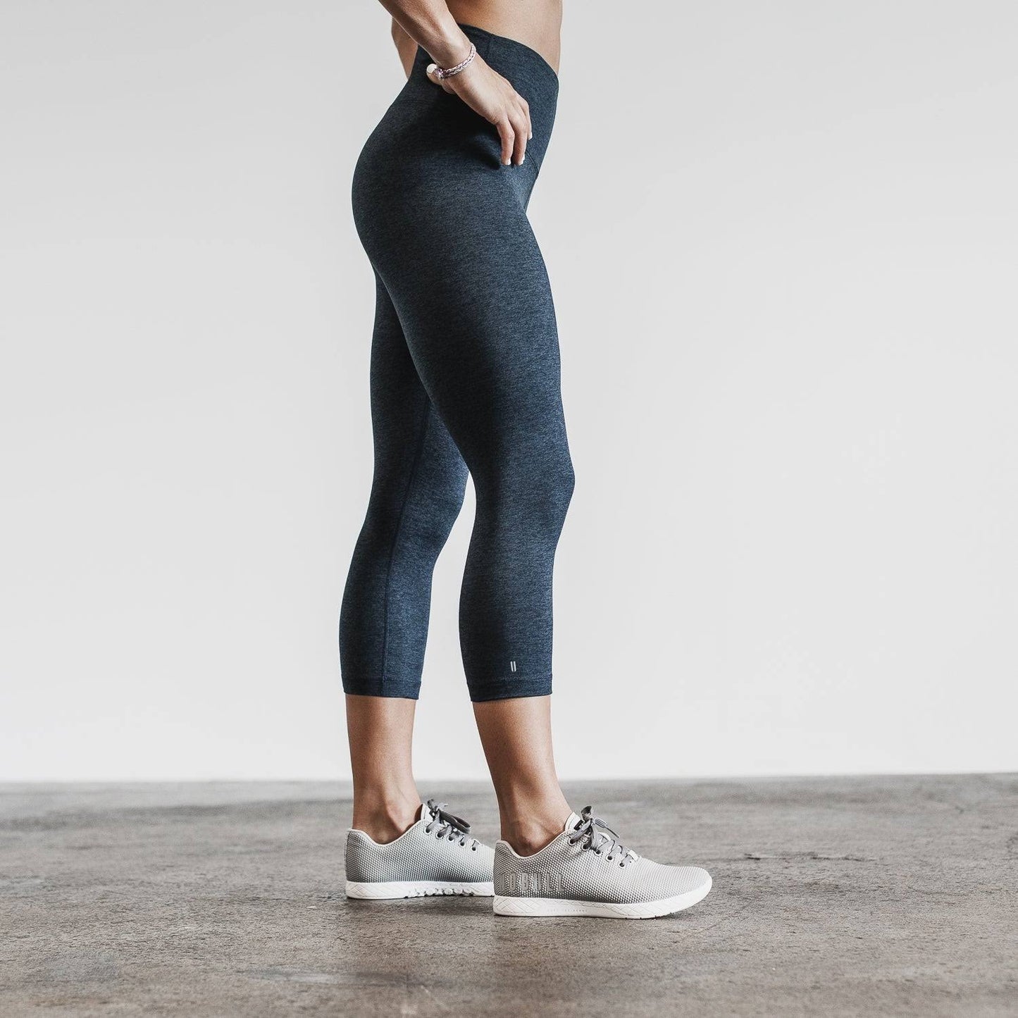 High-Rise Crop-Black Matte