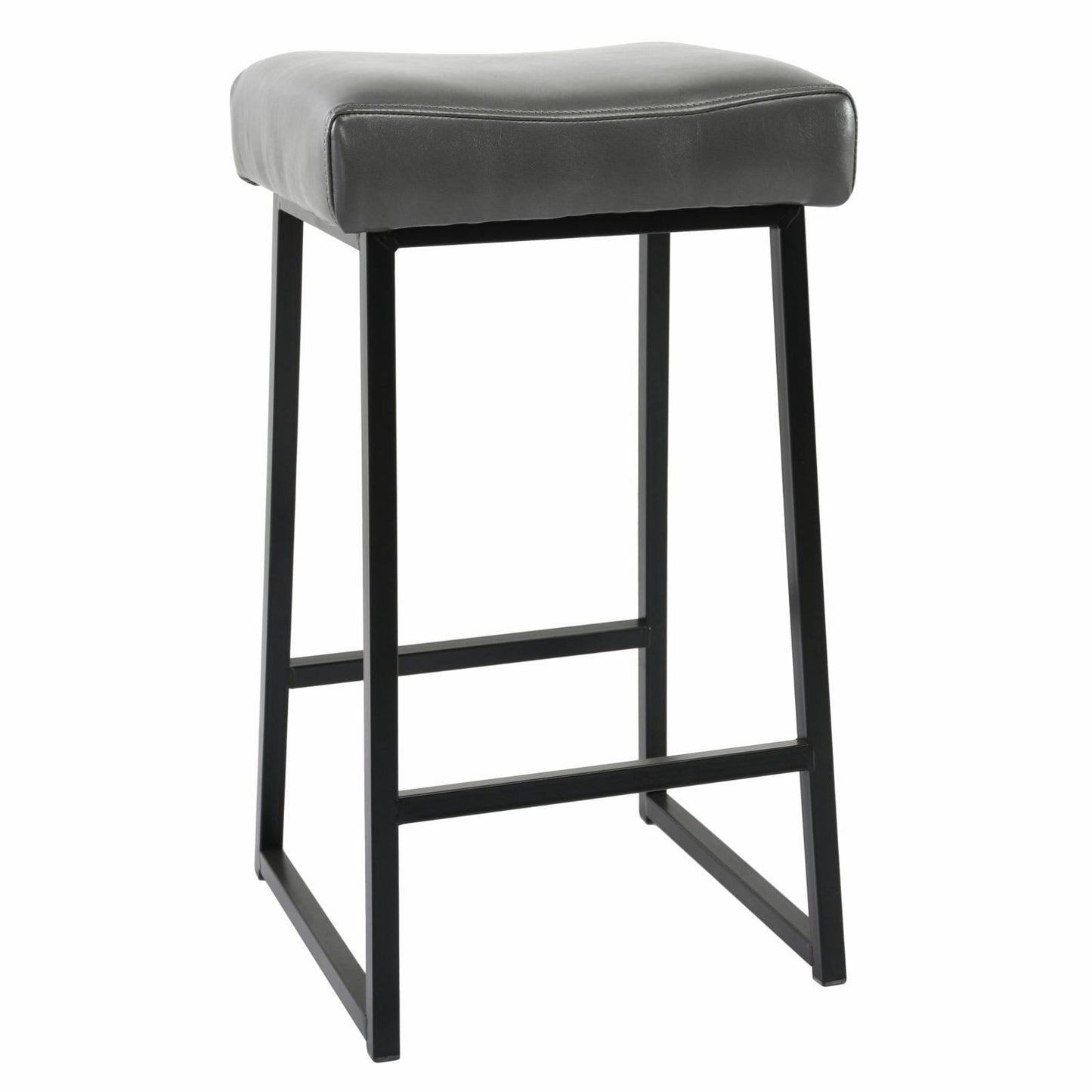 Home Amber 26" Counter Stool Smokey Grey (Set Of 2)