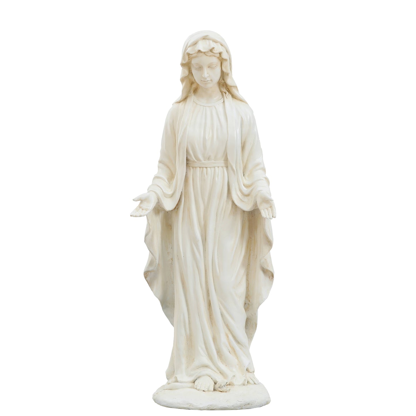 Home Wh004-W Virgin Mary Garden Statue, White