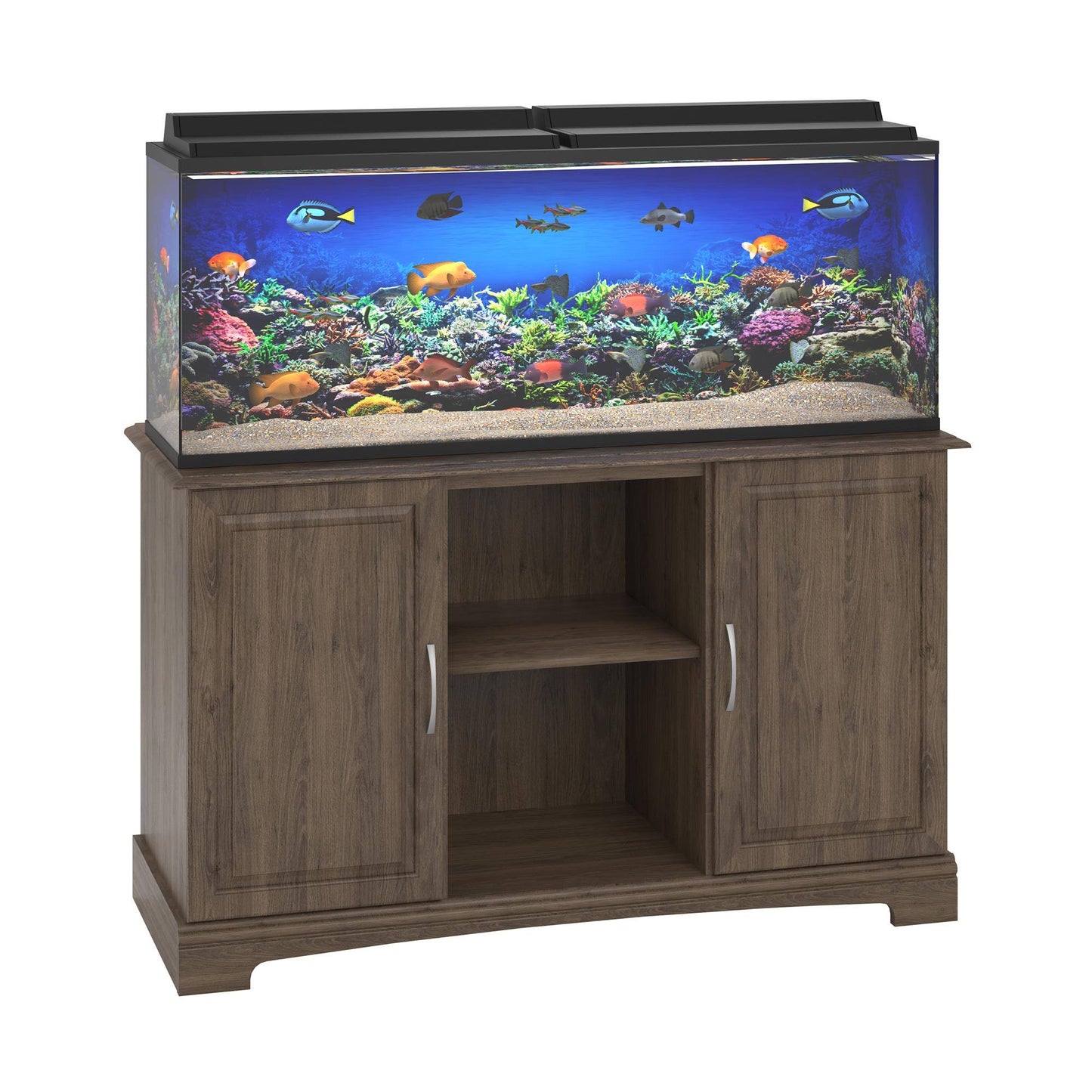 Home Harbor 50 - 75 Gallon Aquarium Stand, Espresso