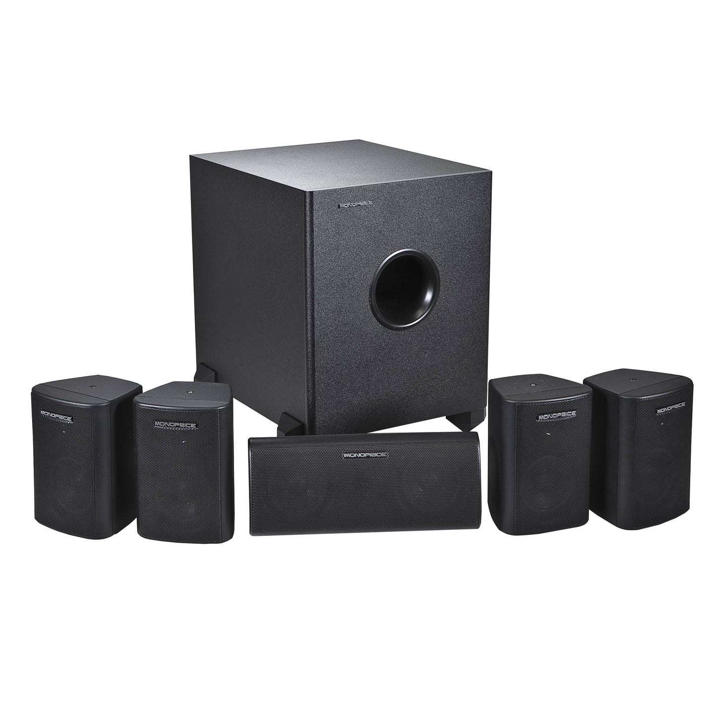 Home Theater Satellite Speakers & Subwoofer - 2.1 Channel - Black