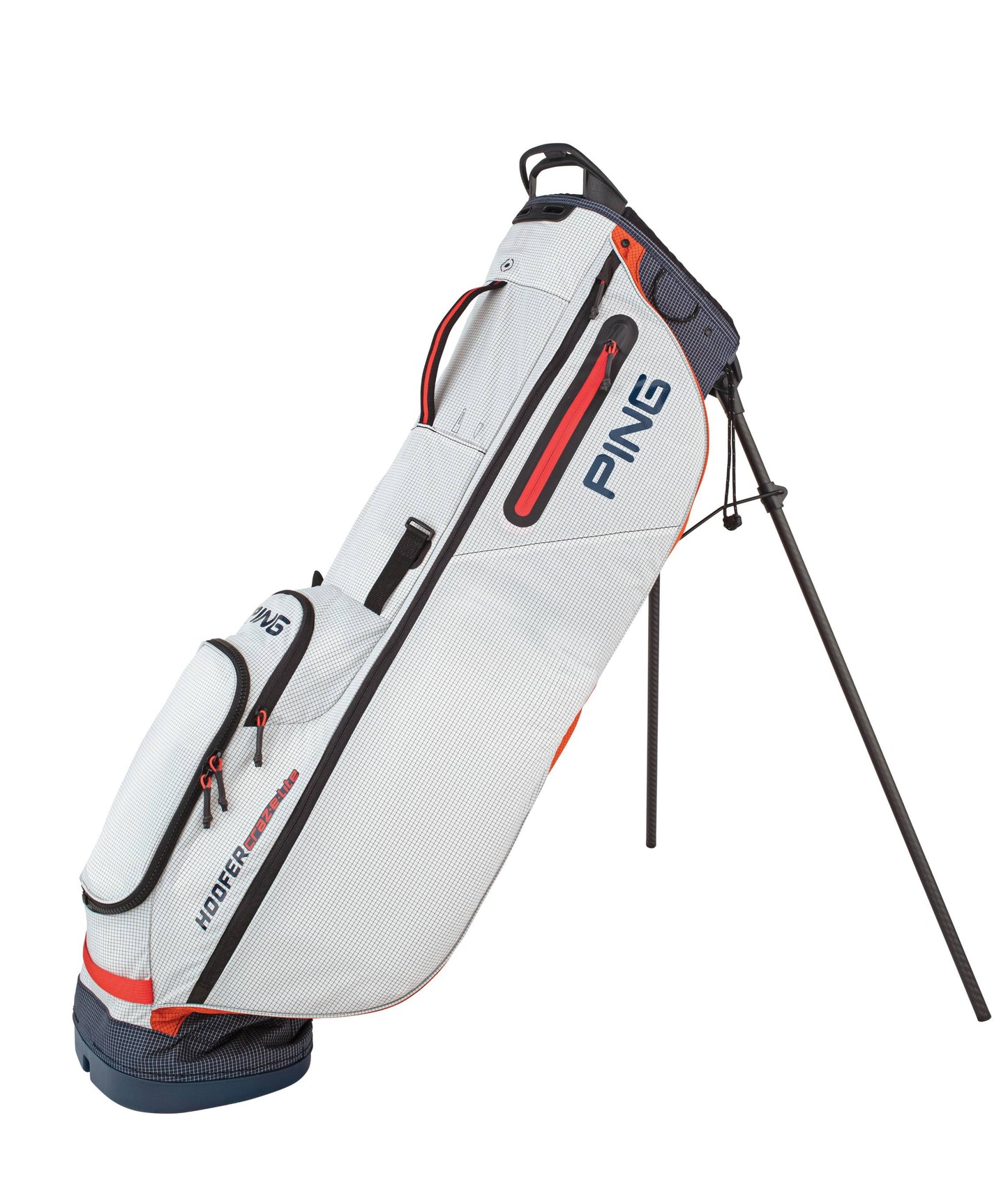 Hoofer Craz-E Lite Stand Bag - White/Navy/Red