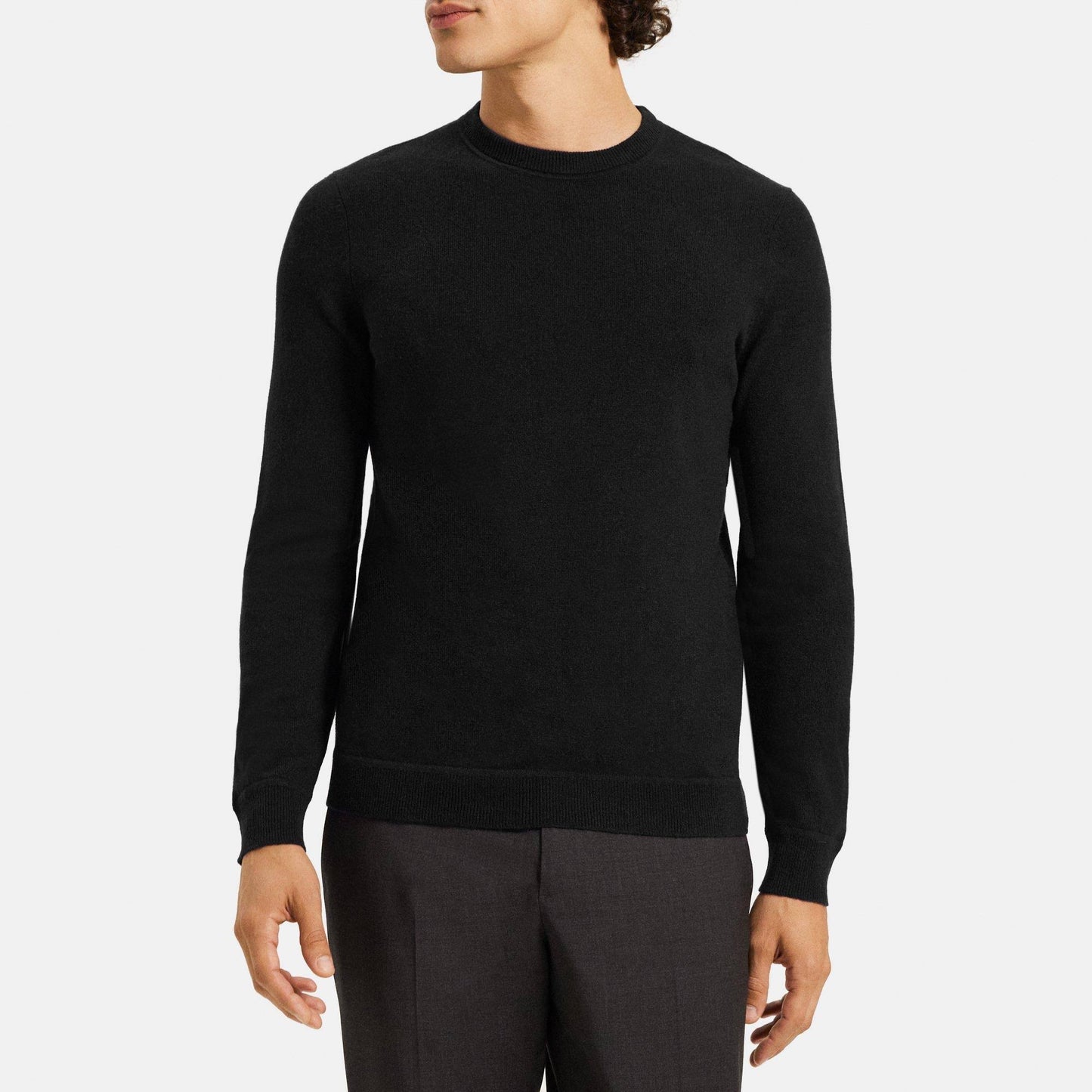 Hilles Crewneck Sweater In Cashmere - Black - L