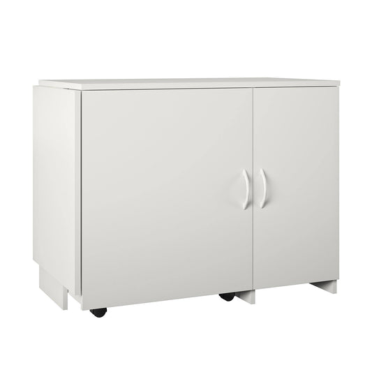 Home Arleta Swivel Craft Desk, White
