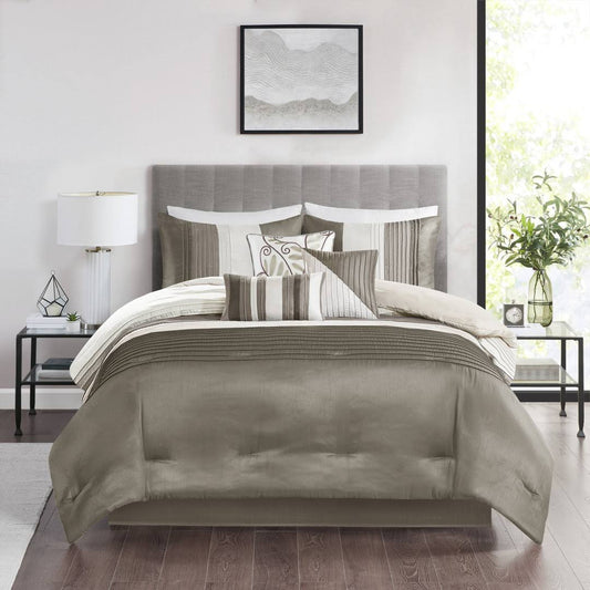 Home Morell Comforter Set Size: King Comforter + 6 Additional Pieces Color: Aqua