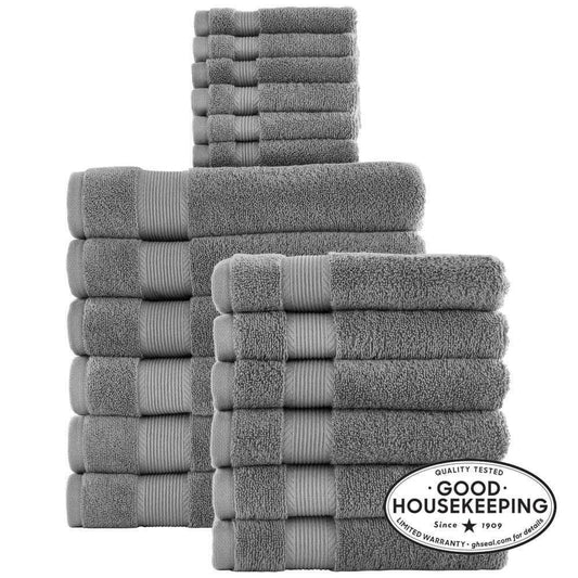 Hygrocotton Washed Denim Blue 6-Piece Bath Towel Set
