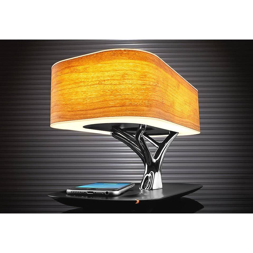 Image Bonsai Bluetooth Speaker Lamp With Wireless Charging Pad