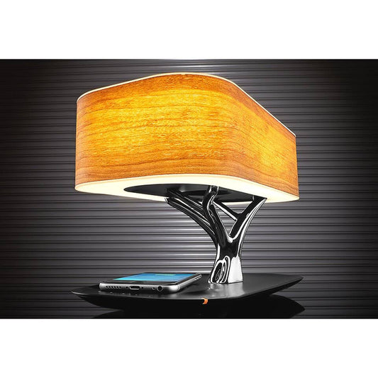 Image Bonsai Bluetooth Speaker Lamp With Wireless Charging Pad