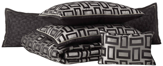 Home 77348 Kacy Queen Size Comforter Set - 5 Piece