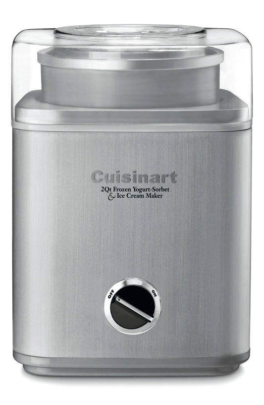 Ice Cream Maker, Ice Cream And Frozen Yogurt Machine, 2-Qt. Double-Insulated Freezer Bowl, Silver, Ice30bcp1