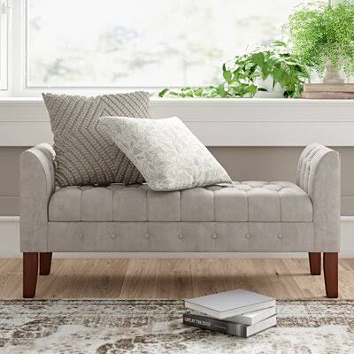 Hoadley Upholstered Storage Bench Upholstery: Dove Gray