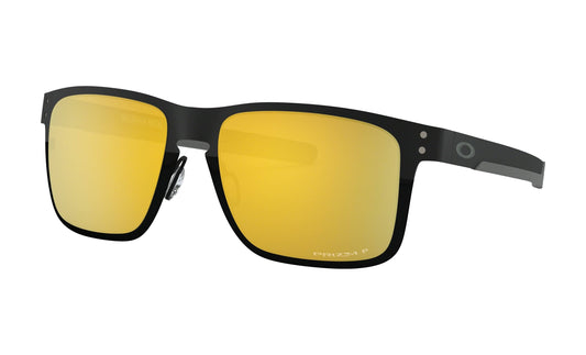 Holbrook Metal Sunglasses With Matte Black Frame And Jade Iridium Lens