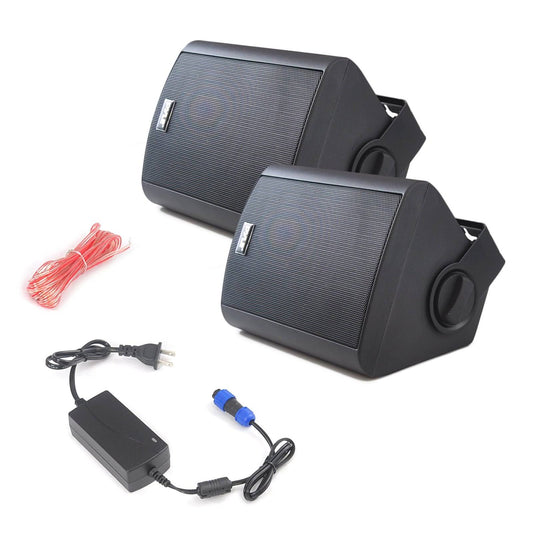Home Pdwr52btbk 2-Way Outdoor Speakers - 40w Rms - Pair - Wireless - Black