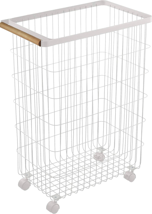 Home Tosca Slim Rolling Laundry Basket