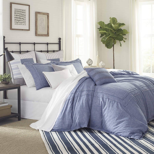Home Bayview Comforter Set, Twin, Blue