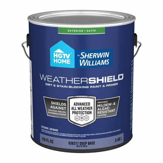Home By Weathershield Satin Exterior Tintable Paint 1-Gallon | We0014002-16