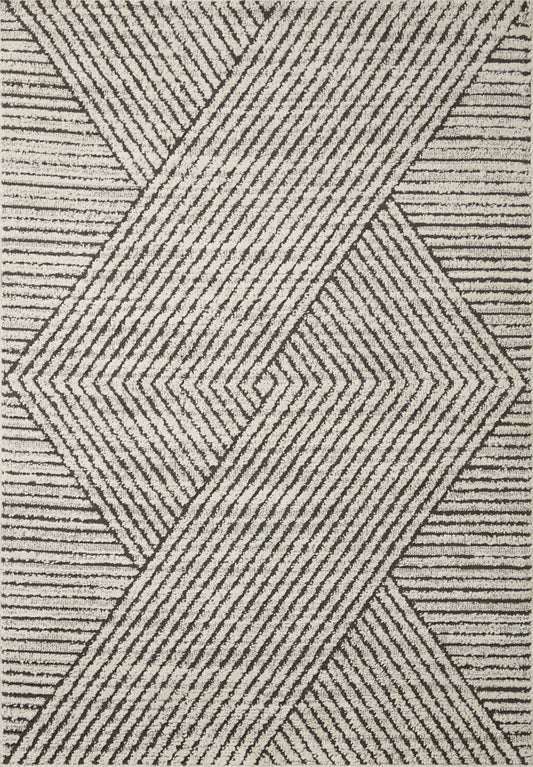 Ii Fabian Fab-06 Charcoal Ivory Rug - 9 Ft 2 In X 13 Ft