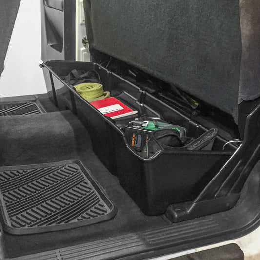 Hound Auto Under Seat Storage Box Compatible With Chevrolet Gmc Silverado Sierra 1500 2500 3500 1999-2006 Extended Cab Underseat System