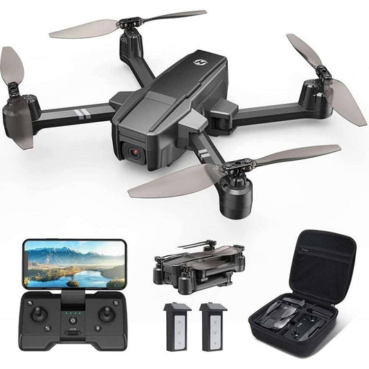Hs440 Drone With 1080p Camera, Foldable Fpv Rc Quadcopter Drone With Auto Hover, Gravity Sensor And 2 Batteries ,